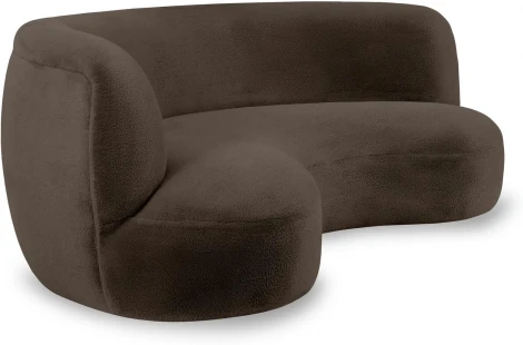 Диван Patti 2400 ОГОГО (арт.853235), (Мех/Черный)