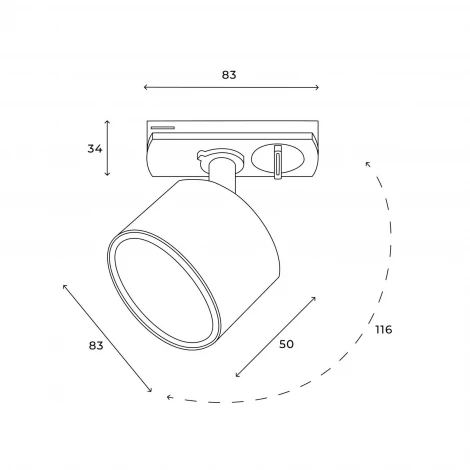 Трековый светильник однофазный 220V 15W Hesby Lighting Skylite HSBL_0220