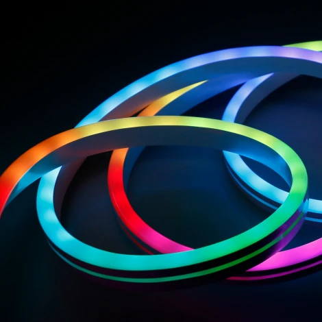 Светодиодная лента Elektrostandard 12V 7W IP65 Набор гибкого одностороннего неона 48Led 5050 RGB, 5м