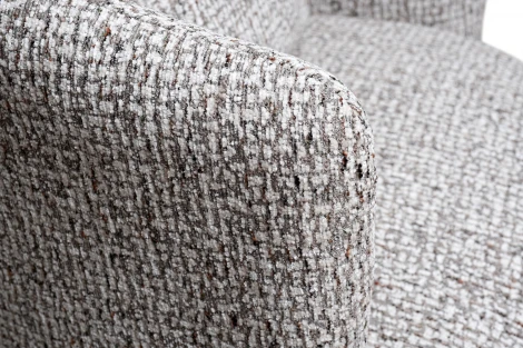 Кресло Verona вращающееся, шенилл серый Seppia-SER/бронза 70*77*80см Garda Decor