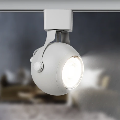 Трековый светильник ЭРА TR35-GU10 WH (220V, шар)