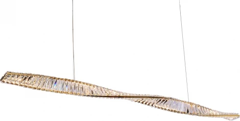 Подвесной светильник светодиодный Newport 8240 8244/160 gold (220V, хрусталь, на тросе)