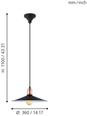 Подвесной светильник Eglo Bridport 49452