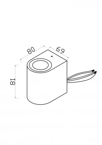 Архитектурная подсветка Maytoni Slat O044WL-01B (220V, IP54)