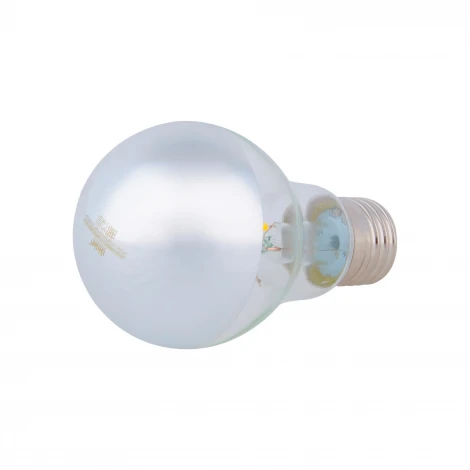 Лампа светодиодная, прозрачная колба с зеркальным отражателем, белый свет 4000K Uniel SKY LED-A60-4W/4000K/E27/CL MIRROR/CHROME PLS02WH