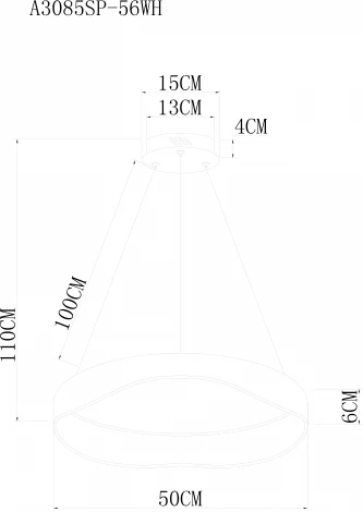 Подвесной светильник Arte Lamp A3085SP-56WH