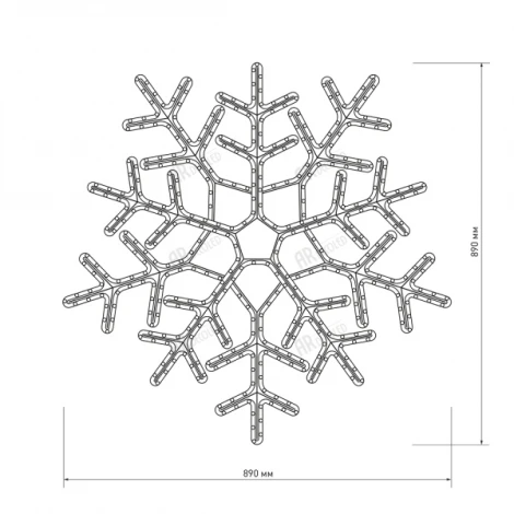 Световая фигура Arlight ARD-SNOWFLAKE 025309