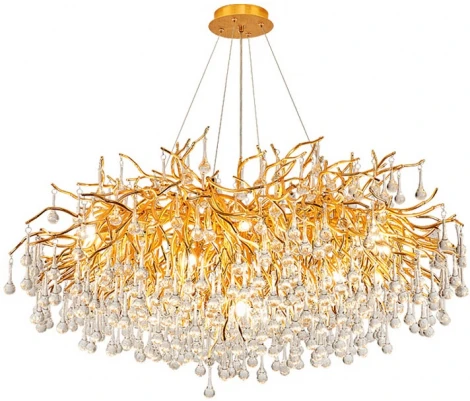 Подвесная люстра Droplet Chandelier Circle D80 By ImperiumLoft 40,2695 (LED, 220V, на тросе)