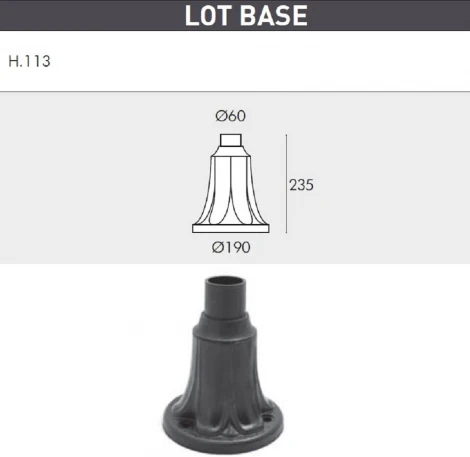 Наземный фонарь Fumagalli Noemi E35.113.000.WYH27 (220V, IP55)