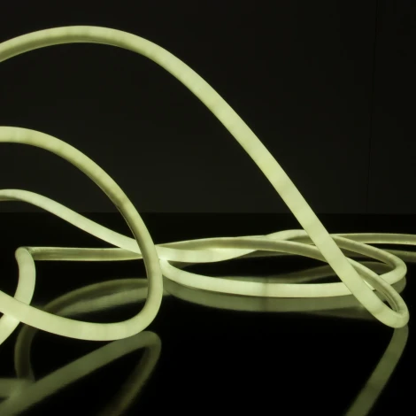 Светодиодная лента Elektrostandard Гибкий неон 220V 9,6W 144Led 2835 IP67 круглый холодный белый, 50 м