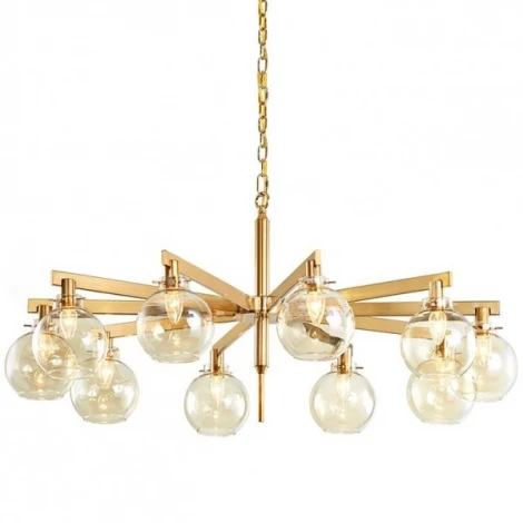 Подвесная люстра Carmella Globe Pendant 10 ImperiumLoft 40,1596 (84795-22) (220V, на цепи, шар)