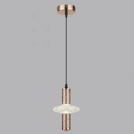 Подвесной светильник Lumion Cristie 8009/6L золото/прозрачный металл/акрил LED 6W 220V 4000K (на проводе, круглые)