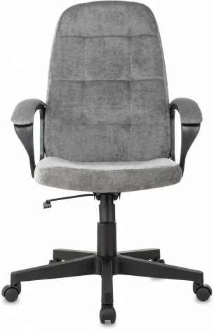 Кресло руководителя Бюрократ CH 002 Fabric серый Light-19 крестов. пластик
