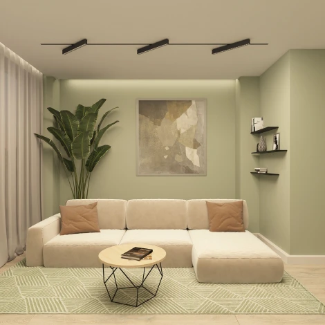 Трековый светильник однофазный 220V Denkirs Edder DK6644-BK