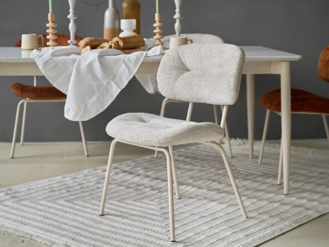 Комплект стульев Gigi 2 шт. ОГОГО Обстановочка! 966502 (Металл,Шенилл/Бежевый)