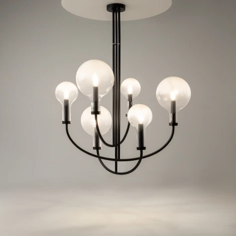 Потолочная люстра на штанге Maytoni Status MOD333PL-06B