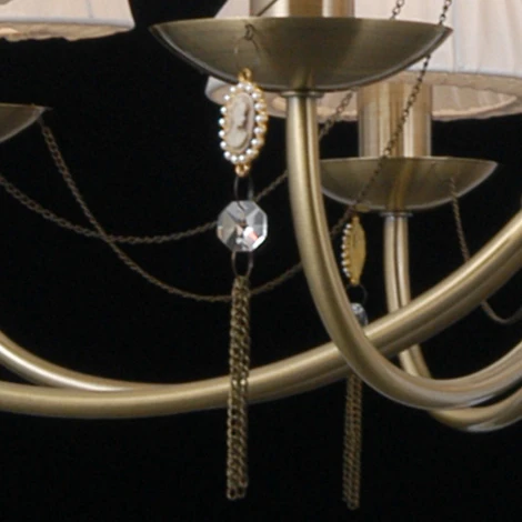 Подвесная люстра ILLUMICO IL0023-8PSQ-24 AB CASTOR (220V, на цепи)