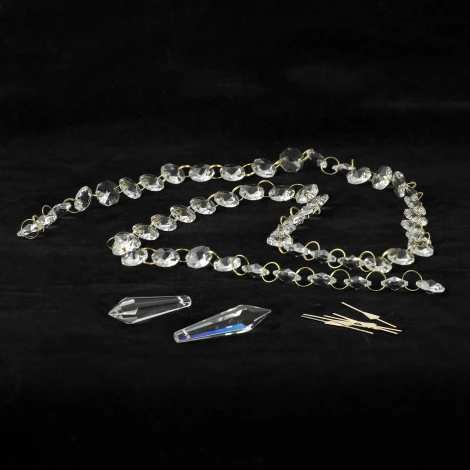 Торшер колонна Lussole Floyd LSP-0649 (220V, хрусталь, выключатель)