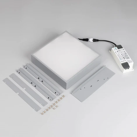 Встраиваемый точечный светильник DL-GRIGLIATO-S190x190-24W Warm3000 (GR, 100 deg, 230) (Arlight, IP40 Металл) 047681 (LED)