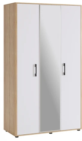 Зара Шкаф 3-створчатый 2 Mebelson (ЛДСП/Дуб сонома,Белый) арт.SMZ-10.1623