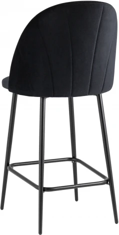 Стул полубарный Stool Group Логан велюр черный УТ000035466
