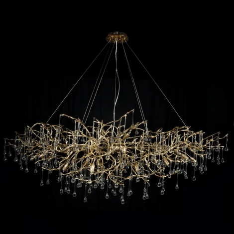Подвесная люстра светодиодная Bijout 10067/1800 GD (220V, на тросе, ветки)