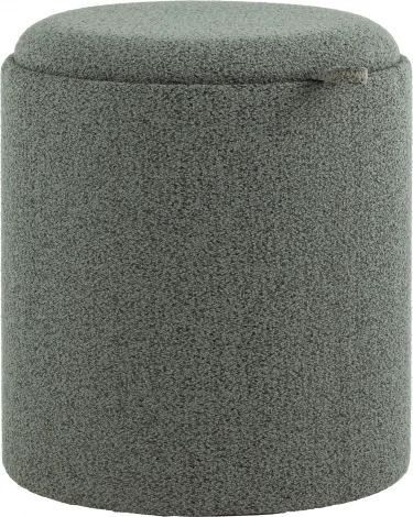 Пуф-столик с ящиком Хюгге S букле темно-серый, Stool Group