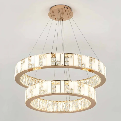 Подвесная люстра светодиодная с регулировкой цветовой температуры Modelux MODELUX ML.6985.800.600P GD