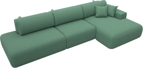 Диван угловой Лига-036 НПБ Модерн Лонг правый угол Лига Диванов (Рогожка) арт.124695