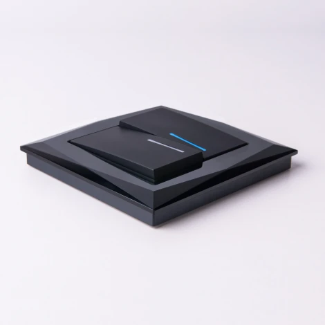 Рамка на 1 пост Diamant (черный) Werkel W0011208 (a051444)