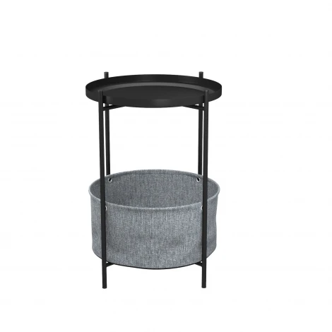 Журнальный стол LAVARIS Берген рогожка 82/39/ черный муар 4862947305