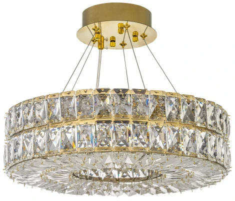 Подвесная люстра Arti Lampadari Sora E 1.5.40.100 G (220V, хрусталь, на тросе, круглые)