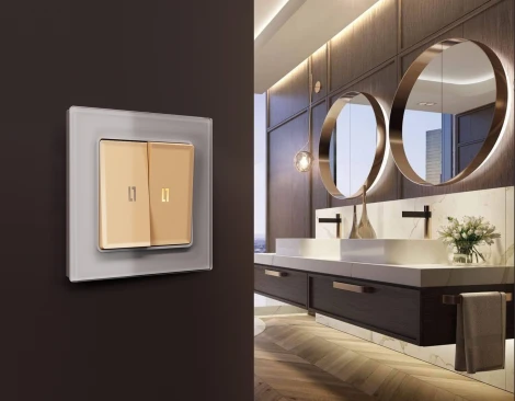 Рамка Ambrella Volt ALFA Platos (Сталь Стекло органическое) 4-ая AF330504