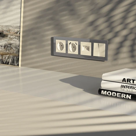 Розетка двойная Ethernet RJ-45 (айвори матовый) Werkel W1181162 (a062429)