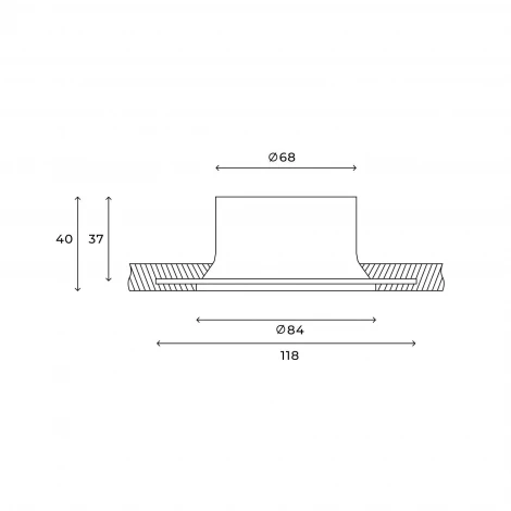 Встраиваемый светильник для ГКЛ Hesby Lighting Tromso HSBL_0200