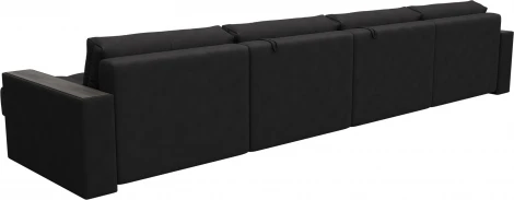 Диван П-образный с декором Лига-049 НПБ Лонг Лига Диванов (Замша) арт.128580