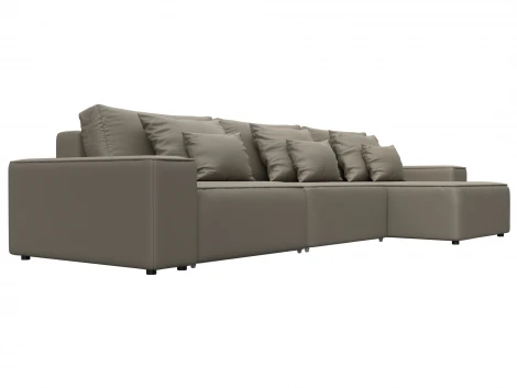 Диван угловой Лига-074 угол универсальный (ДСП/Пластик/Экокожа/Бежевый) Лига Диванов 129871