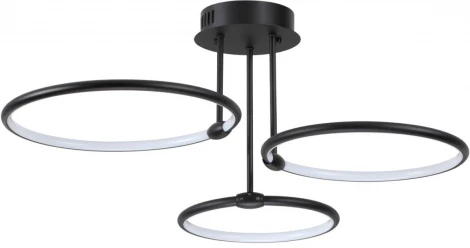 Люстра на штанге потолочная Lumion Ursula 6506/66CL LEDIO черный LED 66W 4188Лм 3000-6000K с пультом ДУ 220V (регулировка яркости)