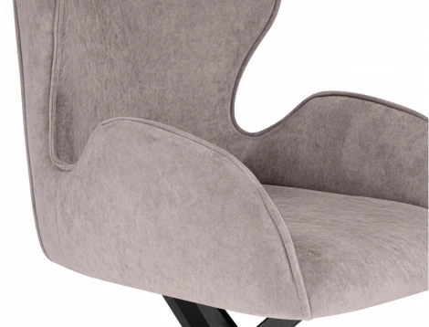 Обеденный стул Woodville Карлайл (Металл, Ткань/Черный) арт.615182