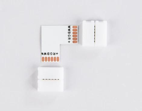 Соединитель угловой L для светодиодной ленты Ambrella Illumination GS6801 5050 12/24V (6 конт.)