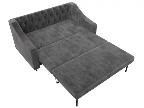 Диван прямой Лига-071 (ЛДСП,Брус,Фанера/Дерево/Велюр/Серый) Лига Диванов 129776