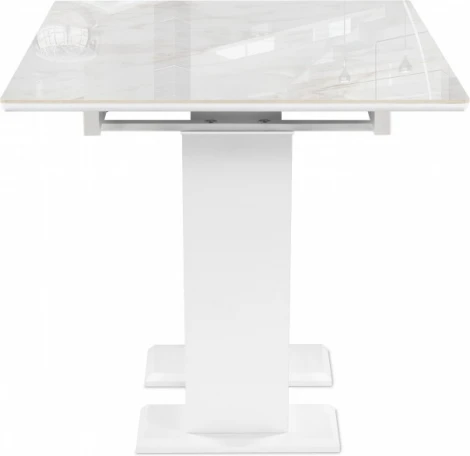 Стол на тумбе Иматра (Иматра 140(180)х80х76 carla larkin / белый) Woodville арт.588523