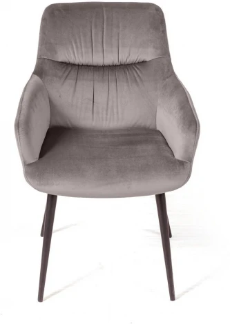 Стул Jordan, бархат светло-серый 26, опора конус Top Concept арт.22045