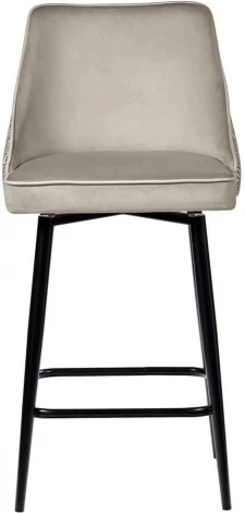 Стул полубарный Dave латте с жаккардом, с поворотным механизмом Bradex Home арт.RF 0203