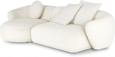 Диван Fabro ОГОГО (арт.851165), (Ткань,Букле/Белый)