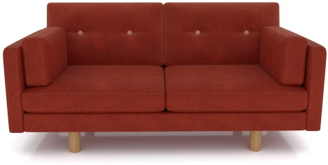 Диван Arsko Ингвар М терракотовый велюр
