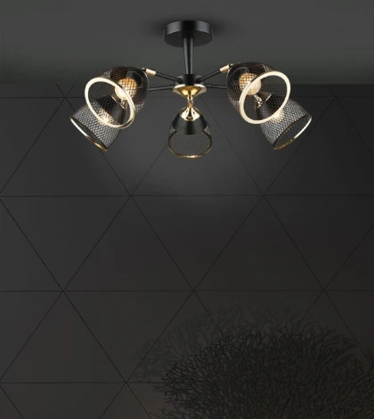 Потолочная люстра Wedo Light Aniko WD3637/5C-BK-FGD-BK