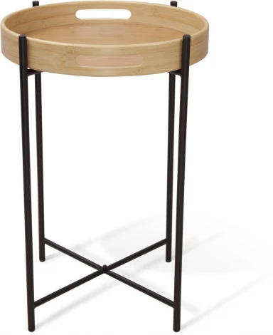 Столик кофейный Sheffilton SHT-CT30 черный муар/прозрачный лак