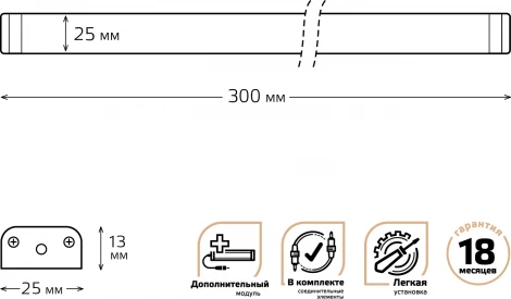 Настенно-потолочный светильник Gauss 9021533235 (LED, 12V)