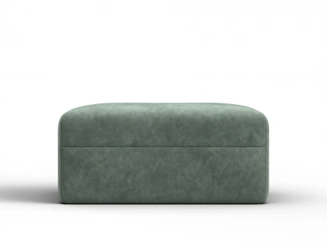 Модуль пуф Лига-060 НПБ (ЛДСП,Брус,Фанера,Рогожка/Зеленый) Лига Диванов 129737